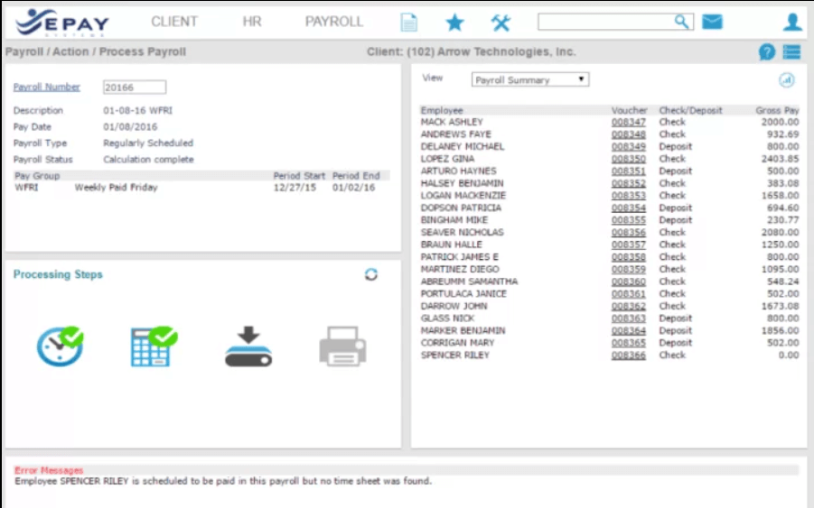 EPAY Systems HCM Software Screenshot (5)